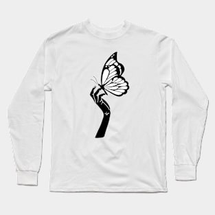 Finding solace in butterfly's company Long Sleeve T-Shirt